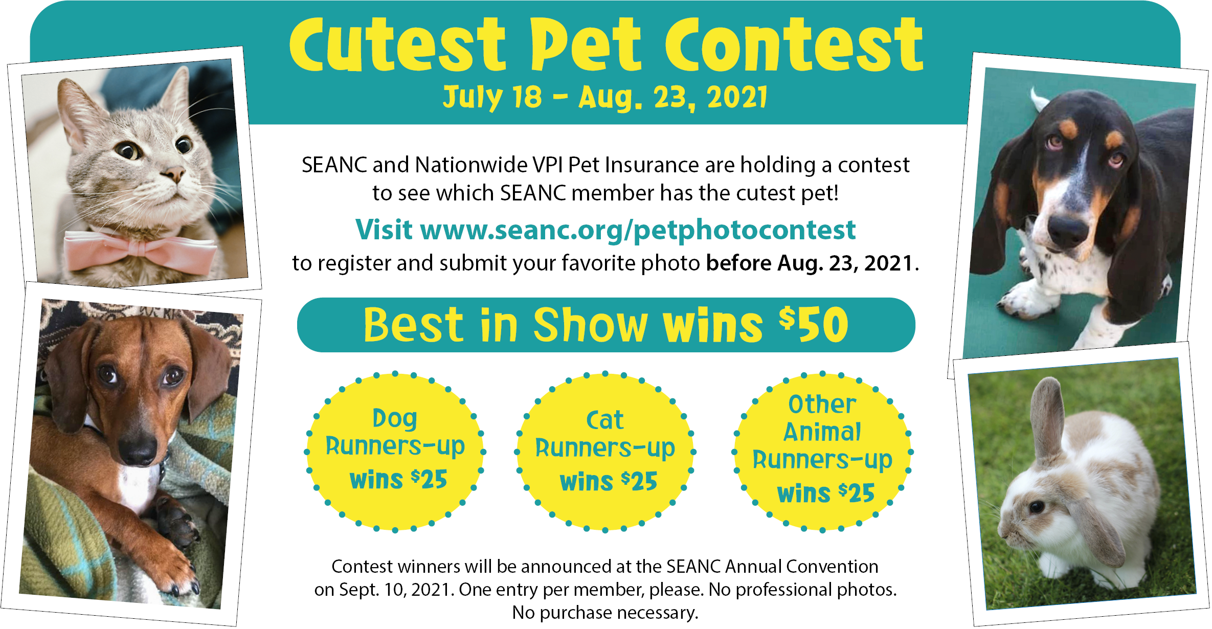 Pet Photo Contest State Employees Association of North Carolina